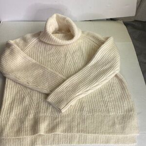 Madewell Cream Turtleneck Sweater
